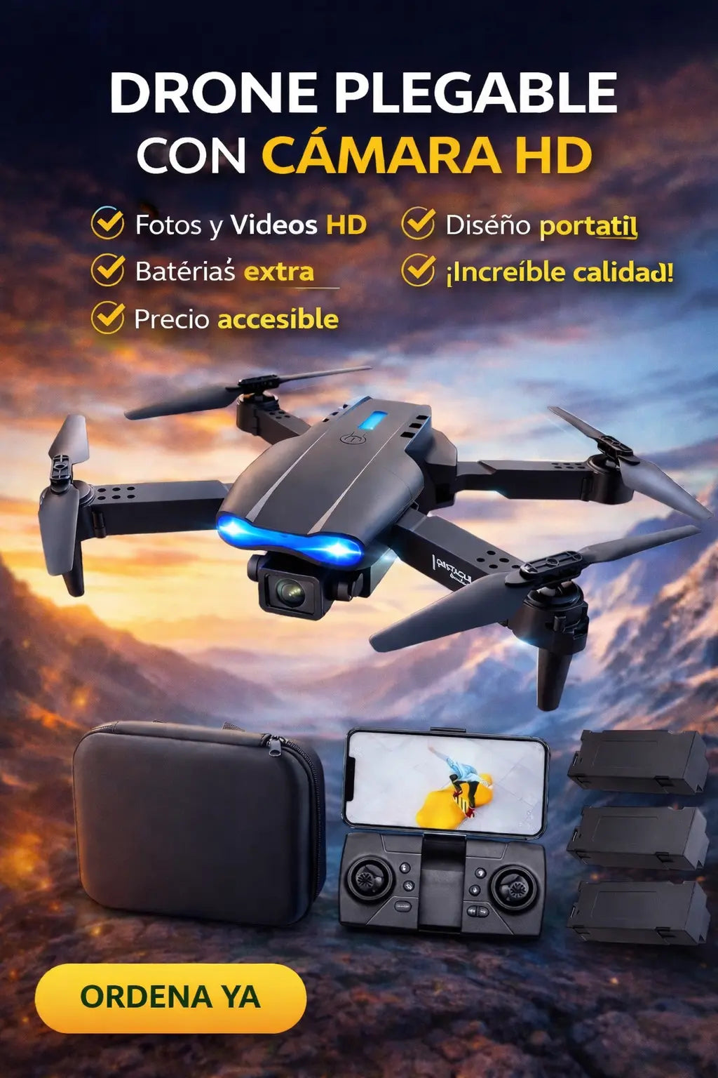 Drone Doble Cámara 4K Ultra Pro Max