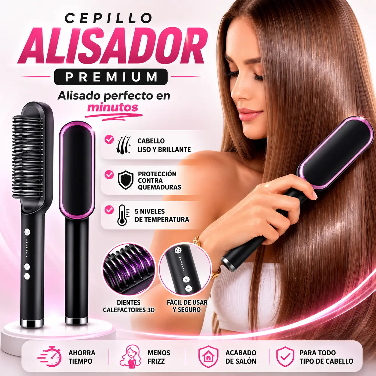 CEPILLO ALACIADOR PEINE