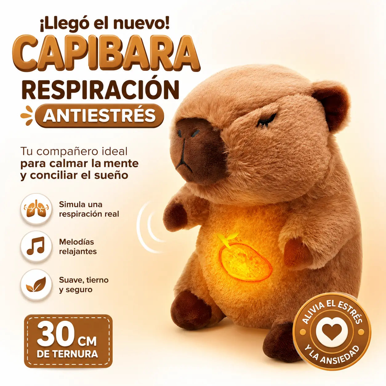 Juguete Capibara Respiracion Anti Estres