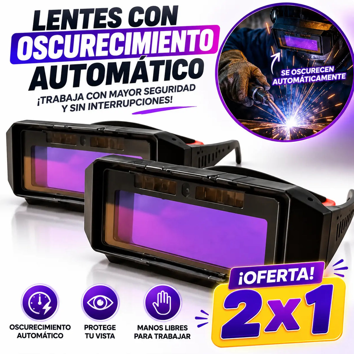 Gafas de soldadura 2x1