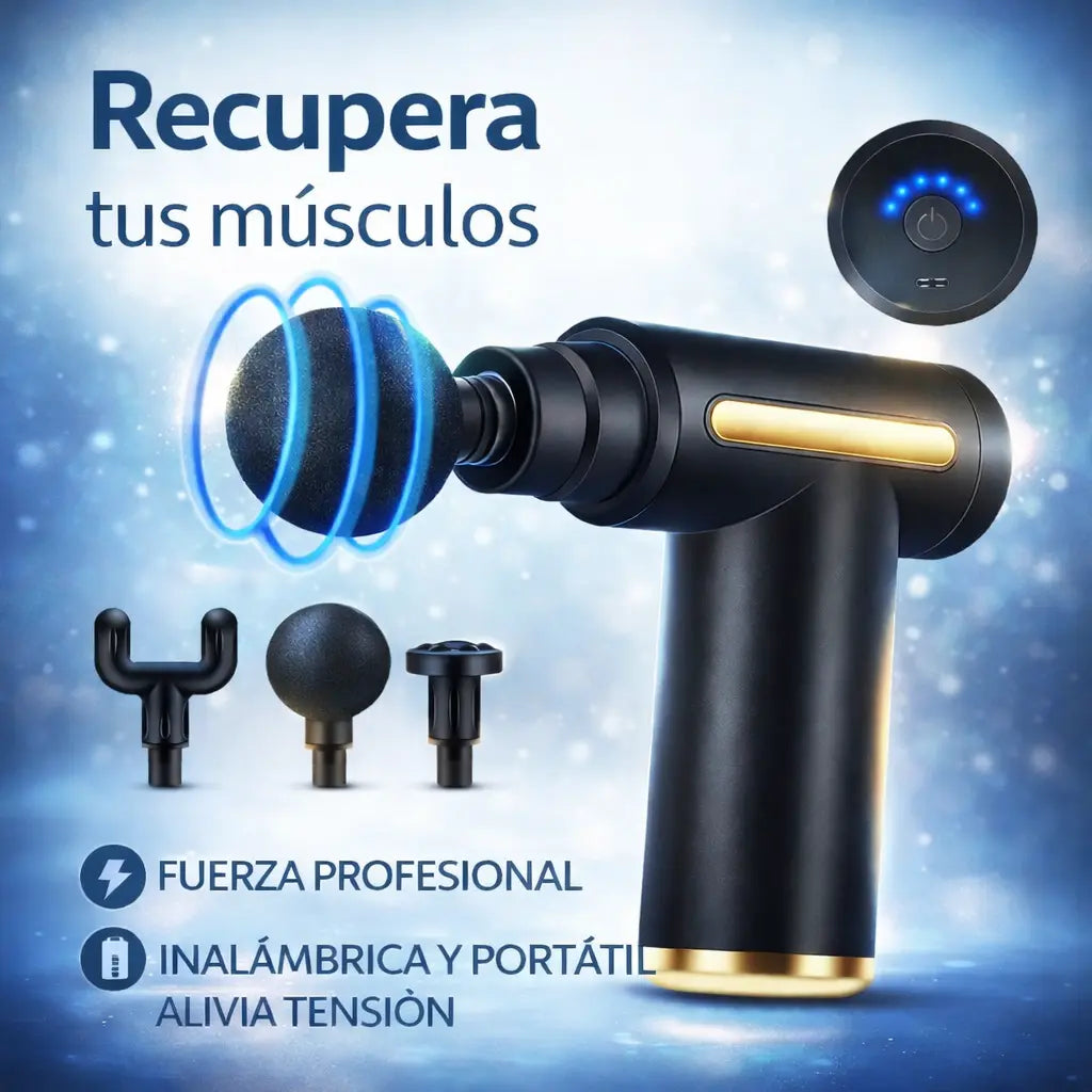 Pistola Masajeador Portatil Muscular