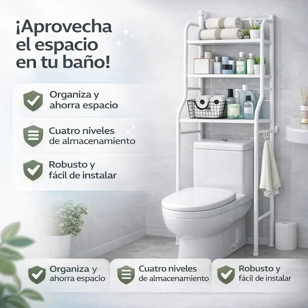ORGANIZADOR DE BAÑO 3 NIVELES