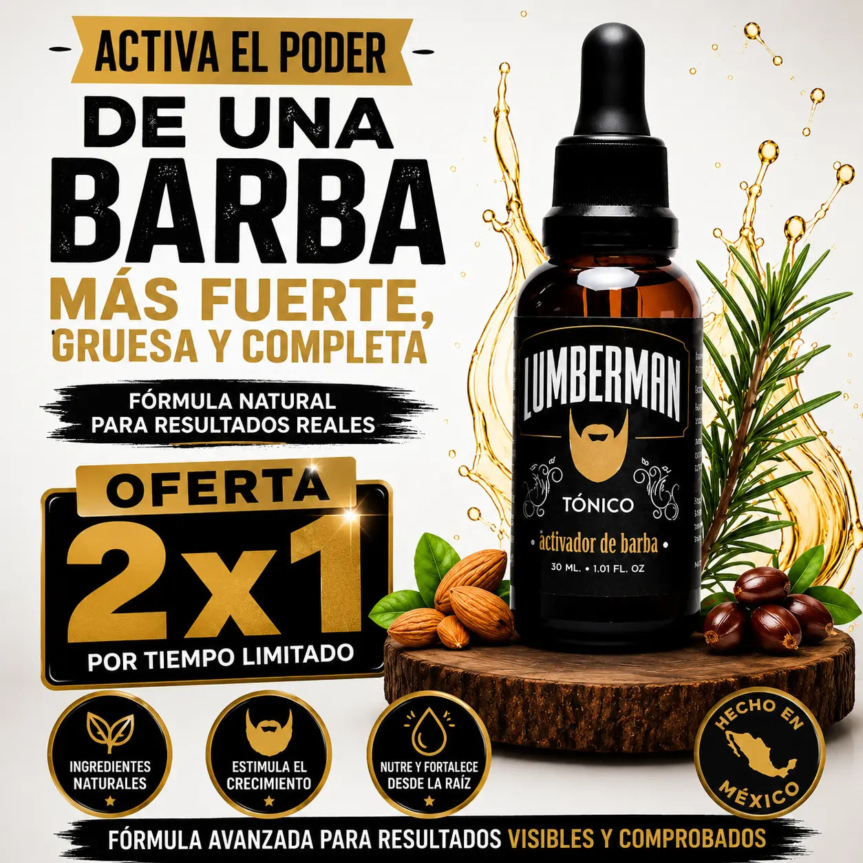 Tónico Activador de Barba 2x1