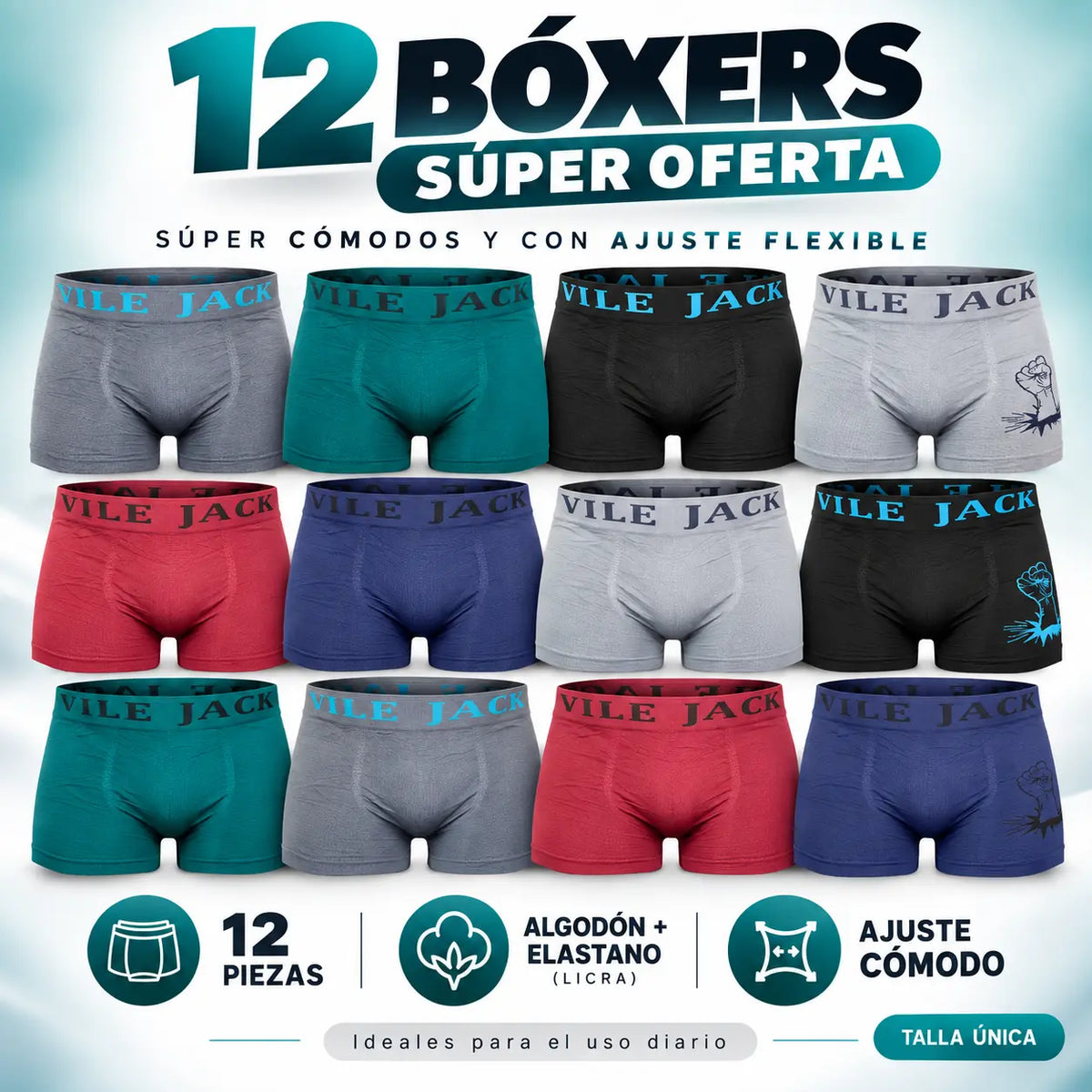 Bóxer Caballero 12 Pzas