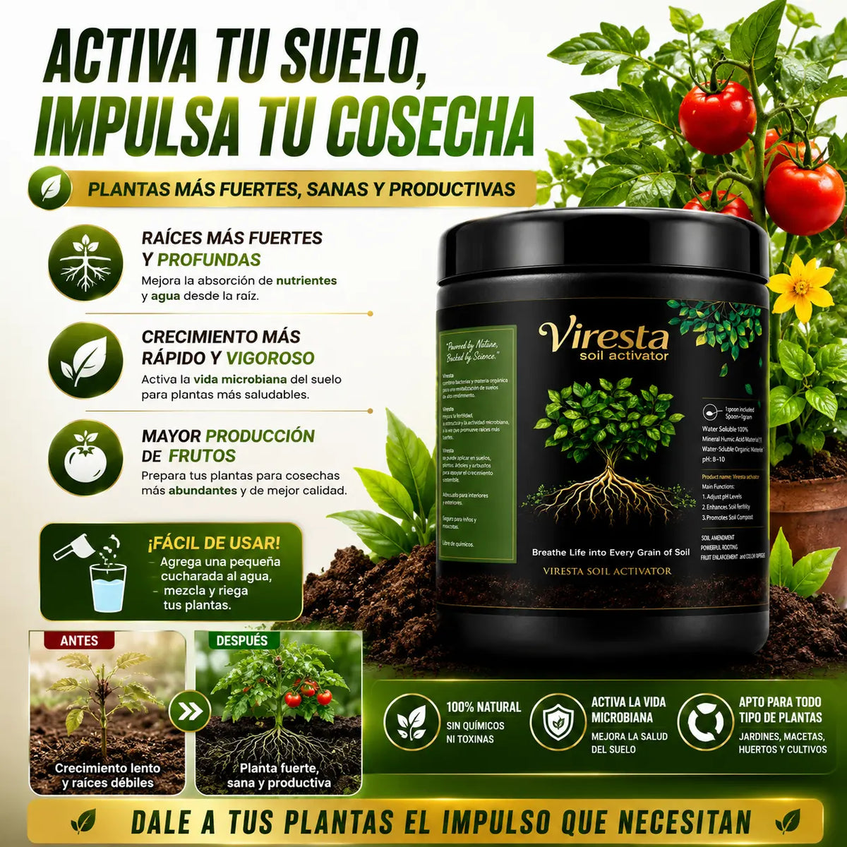Viresta Soil Activator Suelo
