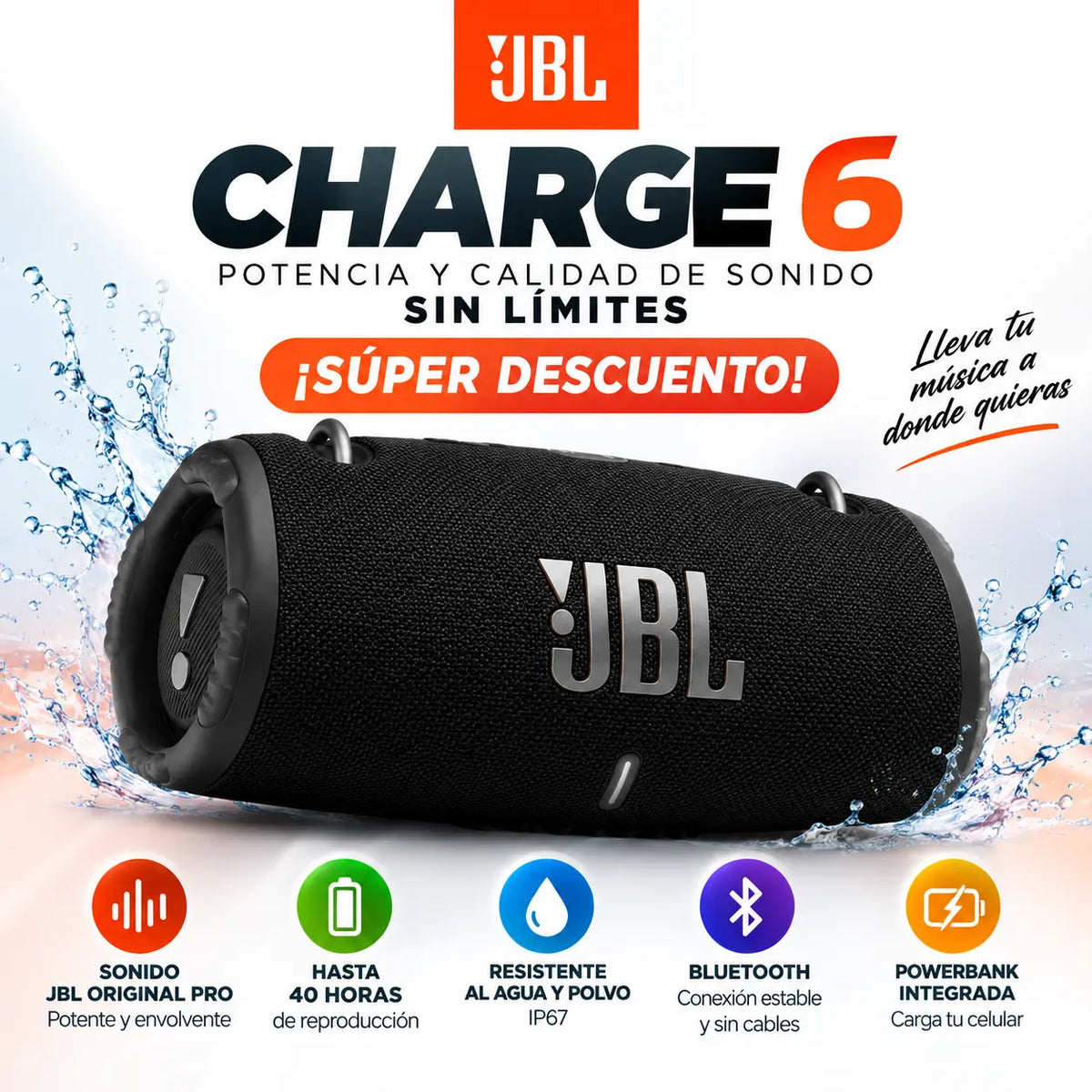 Bocina JBL Charge 6