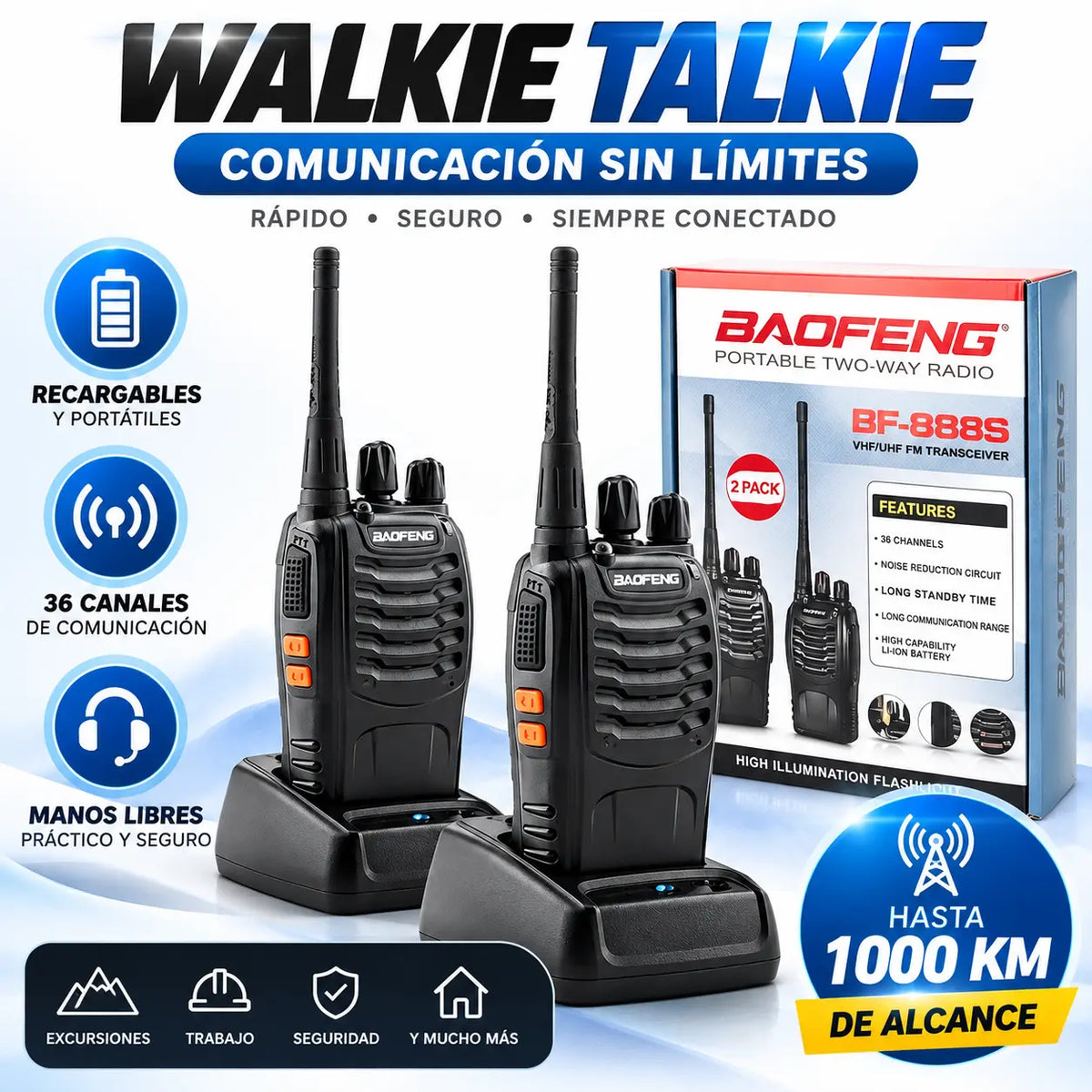 RADIOS WALKIE TALKIE INTELIGENTES