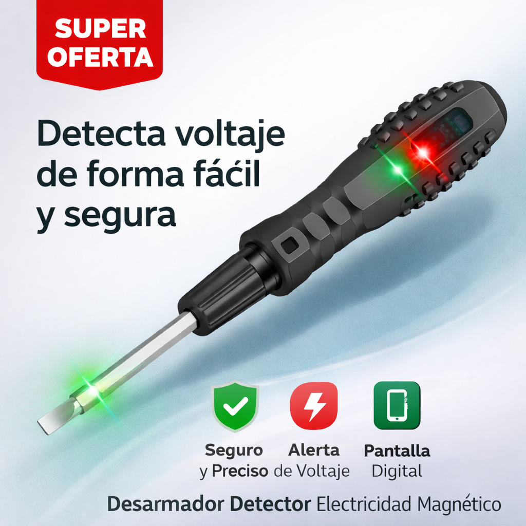 Desarmador Detector Electricidad Magnetico