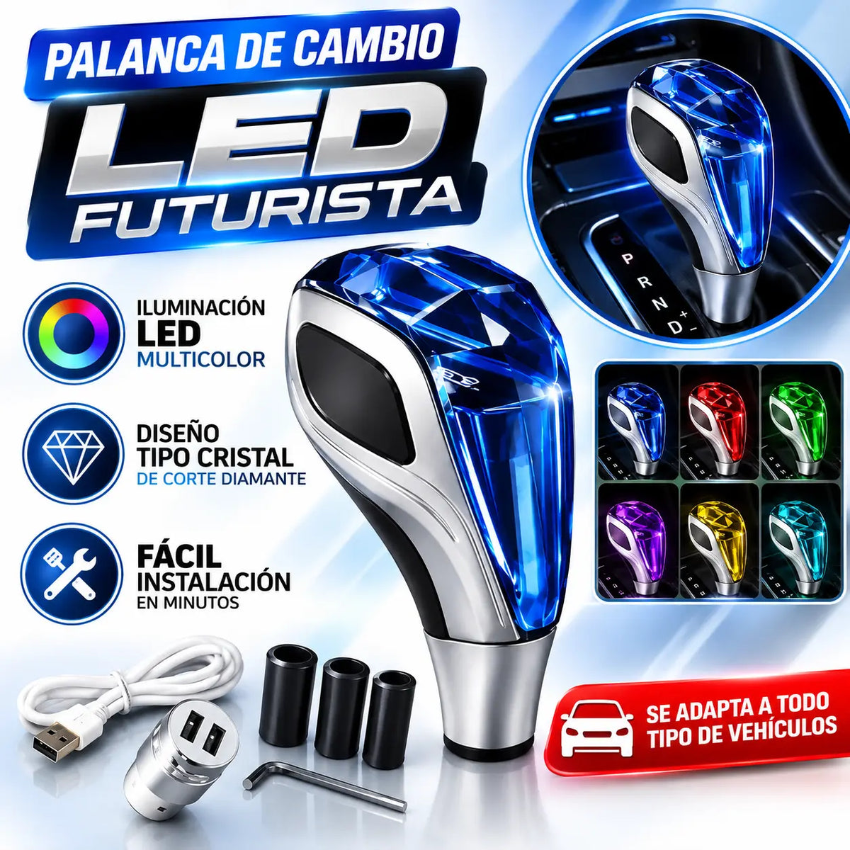 PALANCA DE CARRO LED Winner