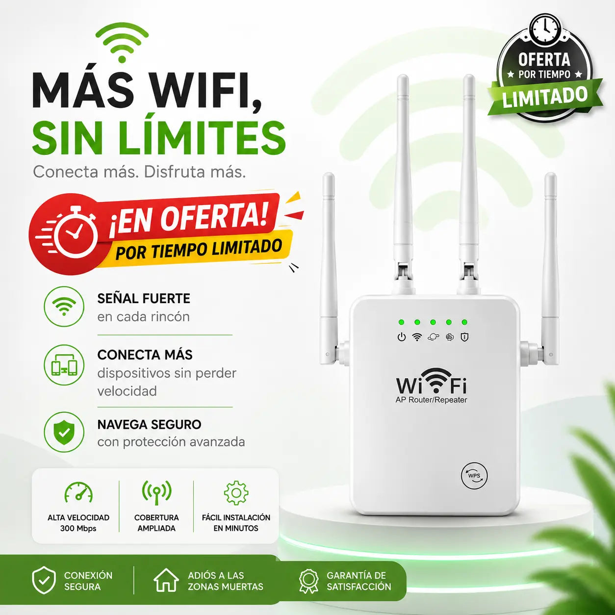 Repetidor Wifi Amplificador Señal