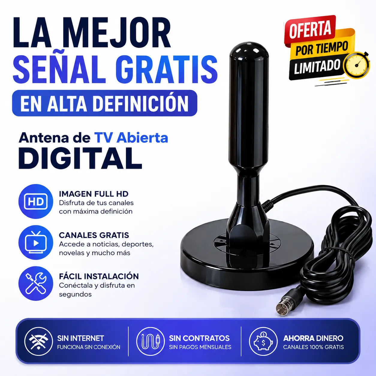 Antena de tv abierta digital