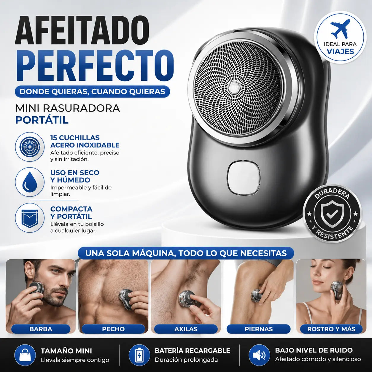 Mini Rasuradora Afeitadora portatil