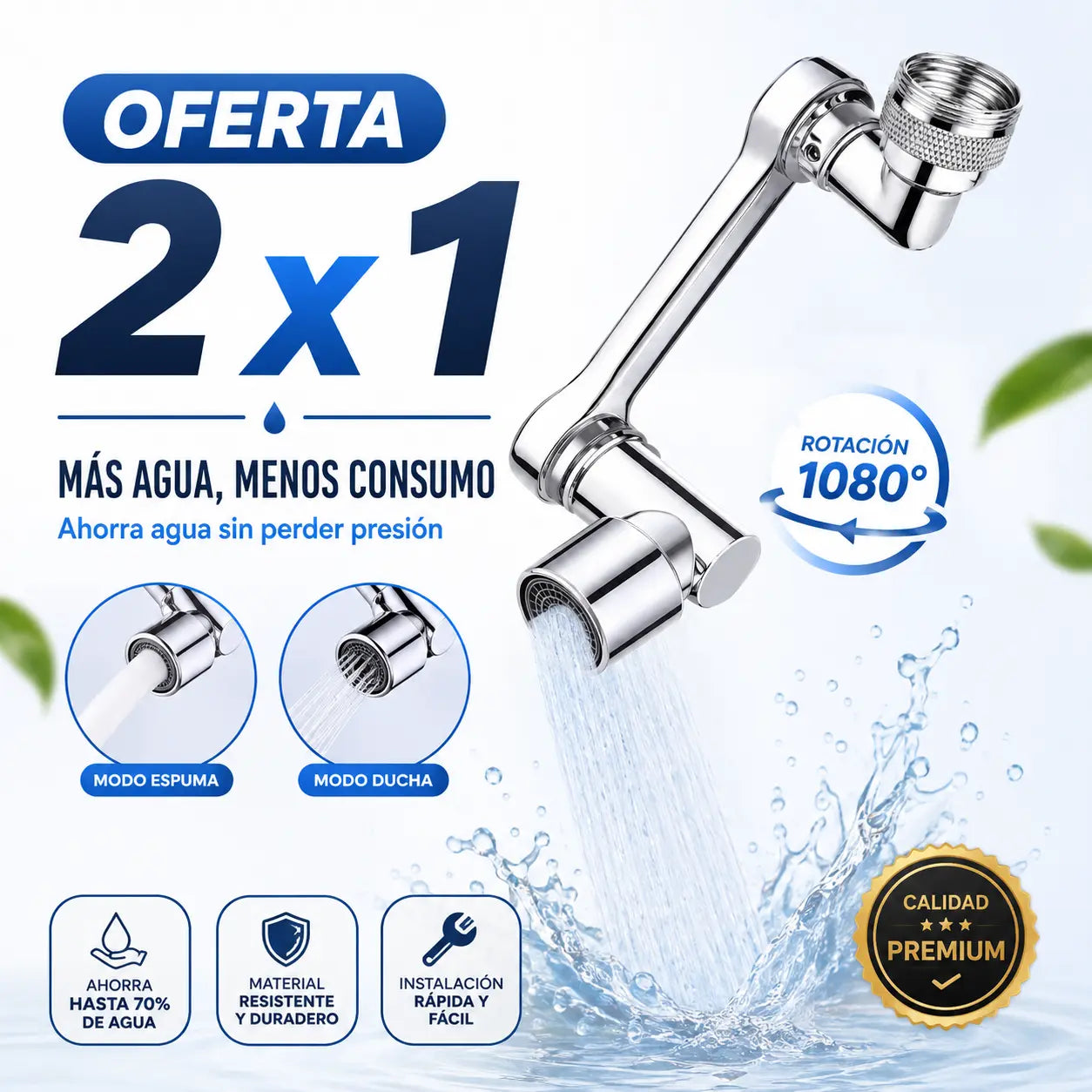 Extensor Grifo Giratorio 2x1