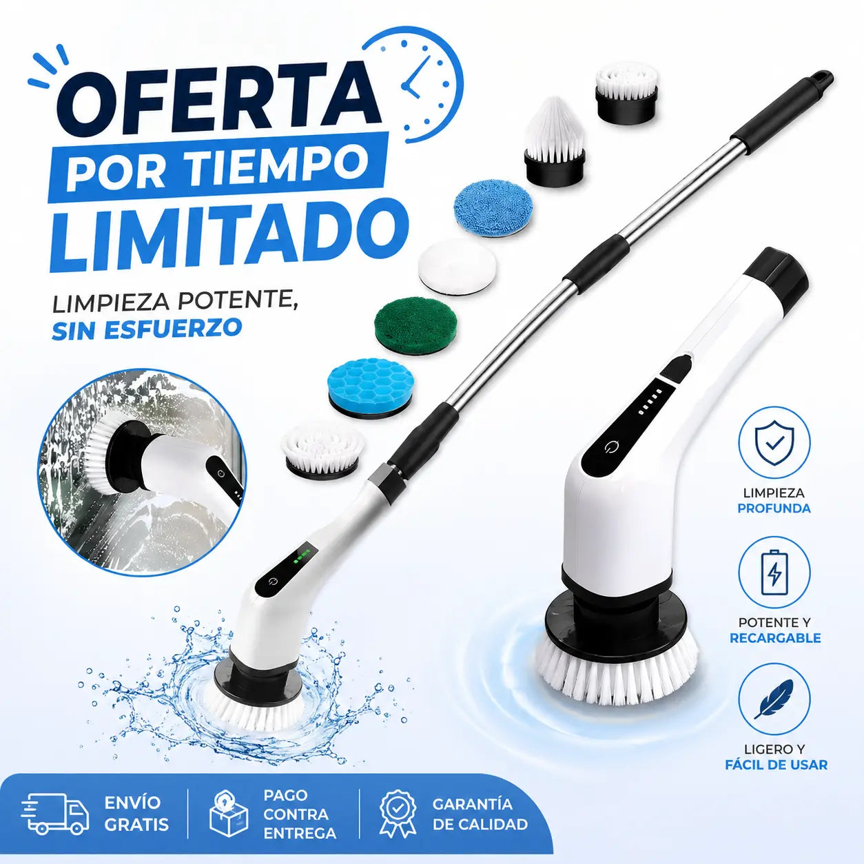 Cepillo Electrico Limpieza 9 en 1