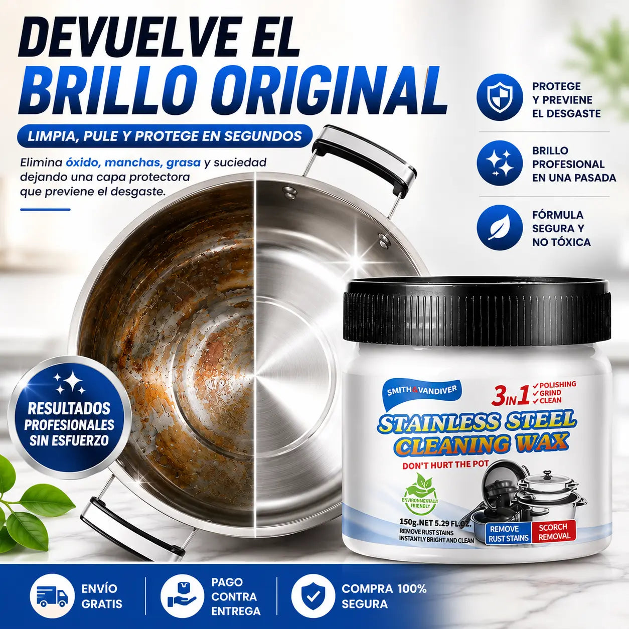 Cera para pulir metales