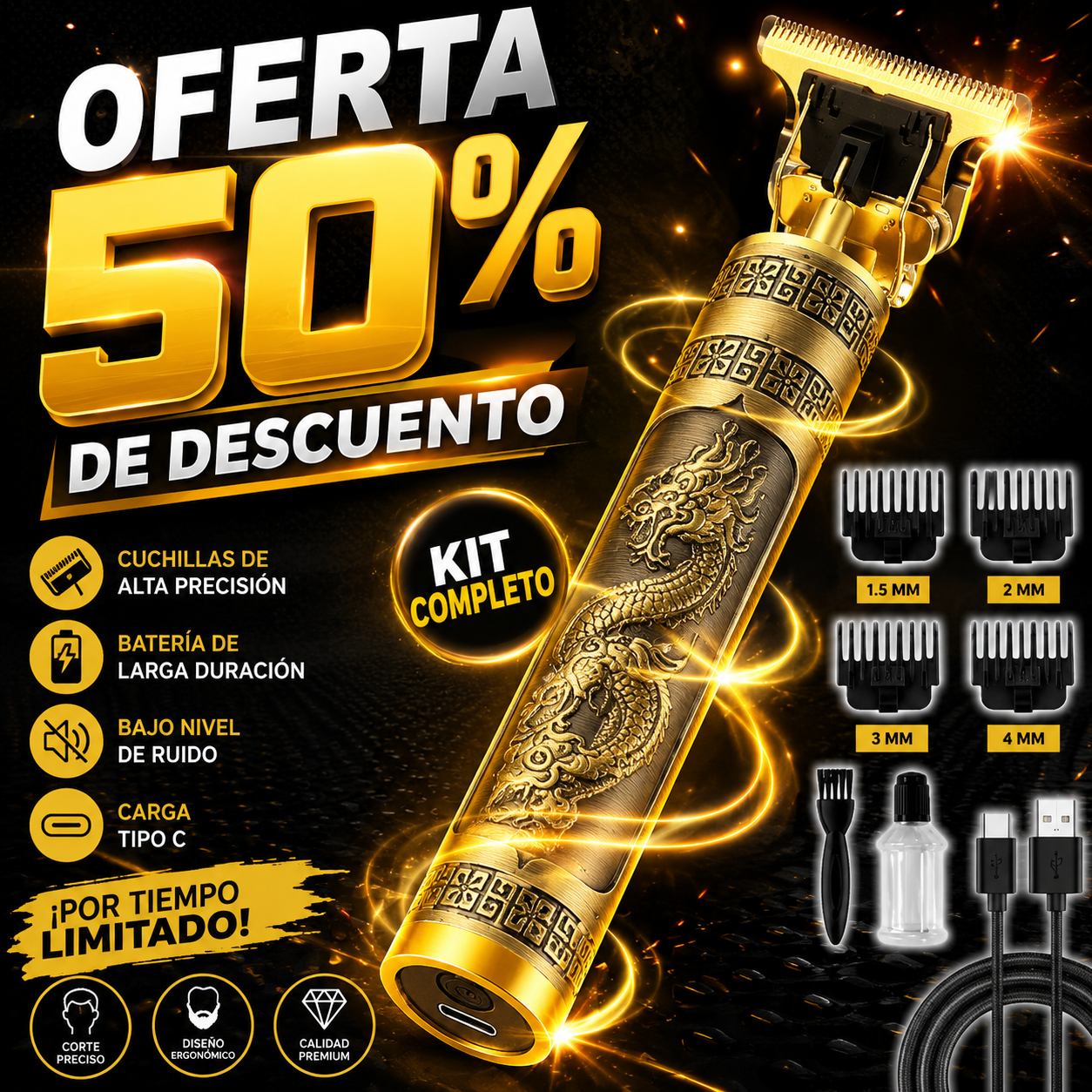 Rasuradora Eléctrica Recargable